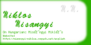 miklos misangyi business card